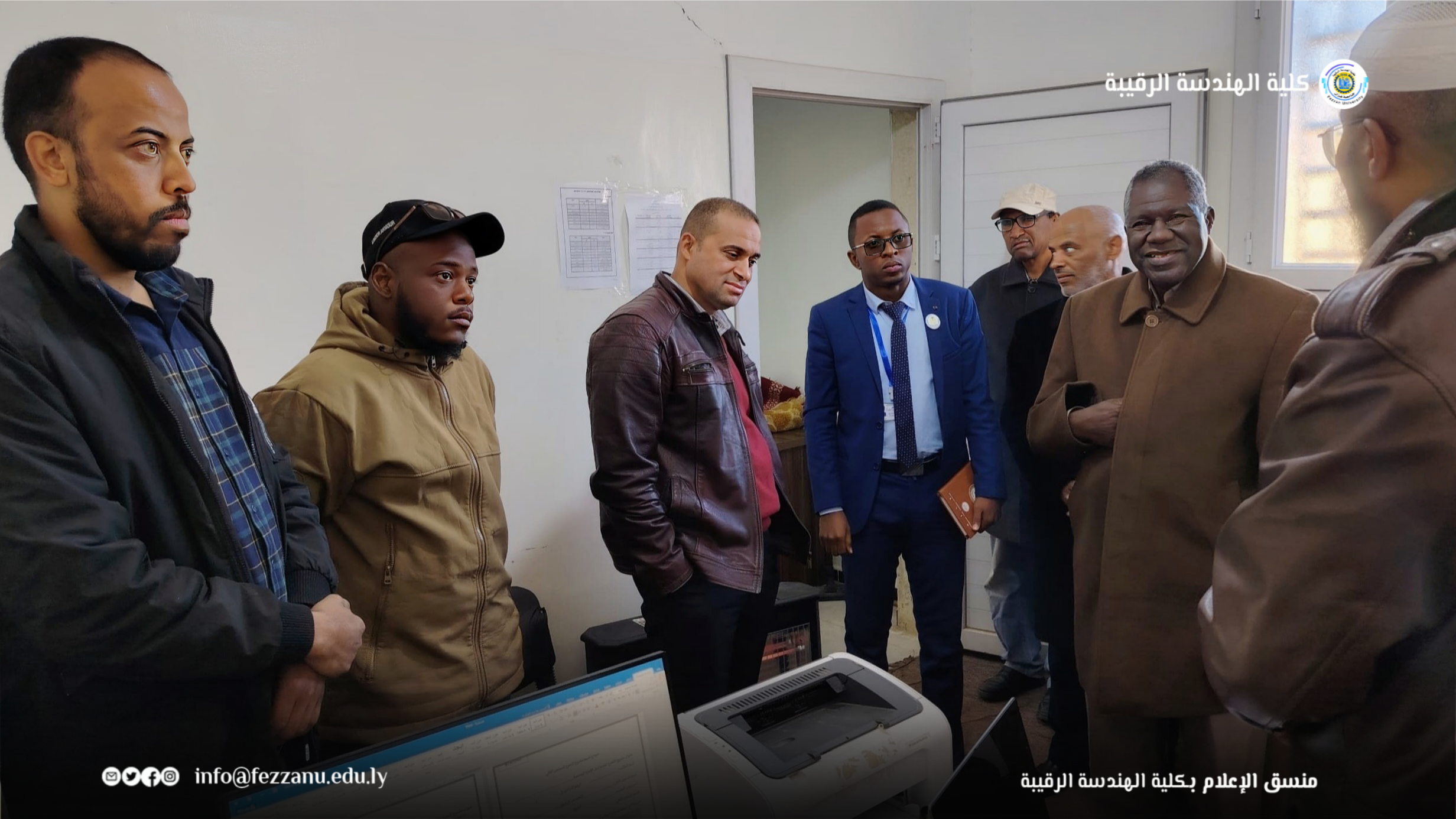 زيارة تفقدية للكاتب العام إلى كلية الهندسة