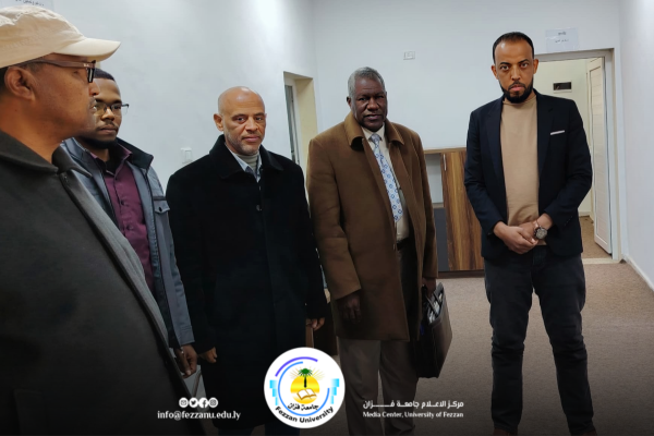 الكاتب العام بالجامعة يزور كلية الهندسة - الرقيبة - جامعة فزان