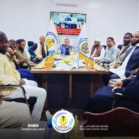 إدارة كلية الهندسة تنظم معايدة بمناسبة عيد الفطر المبارك.