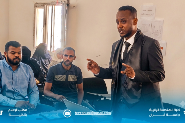  جلسة علمية لمناقشة مشاريع بحوث التخرج.